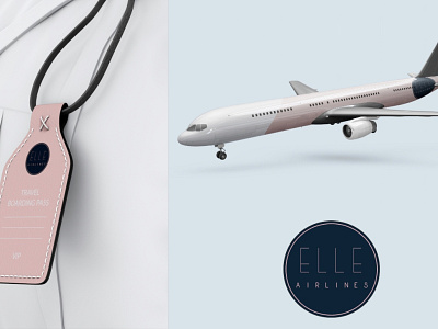 Airline Logo blue boarding pass branding design elegant graphic design illustration logo minimal mockup pink plane