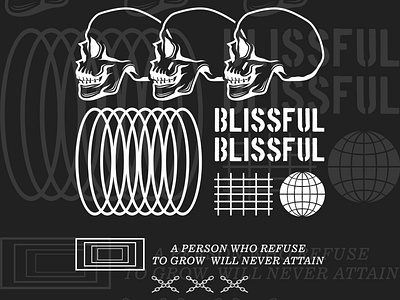 Blisful Person artwork branding desaingratis desainkaos graphic design logo streetwear