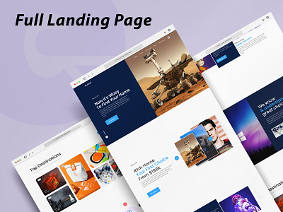 Travel Full Landing Page design graphic design illustration landing page ui ux web web designing