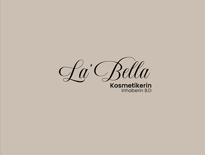 La'Bella Kosmetikerin Logo branding design graphic design illustration logo