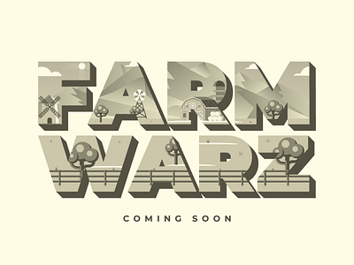 Farm Warz branding colors design game graphic design illustration type typography vector