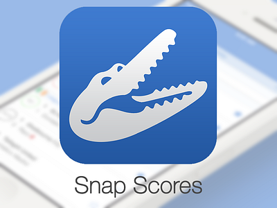 Snap Scores Icon app application blue blue icon ios ios7 iphone logo preview retina scores snap