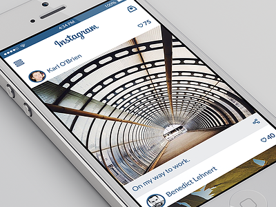 Instagram for iOS Concept (PSD)