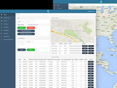 Driver Web App Design