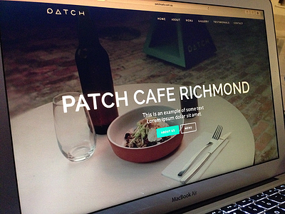 Cafe Website (WIP) cafe food interface mac osx screen typography ui user website wip