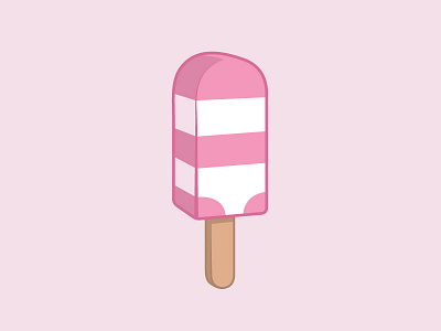 Popsicle icecream illustration nude popsicle summer sunburn