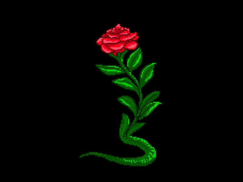 🐍TOXIC LOVE 🌹 16bit animation cell animation motiongraphics pixel pixelart rose snake
