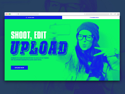 "Upload" for netwix.gr contest design duotone header ui ux