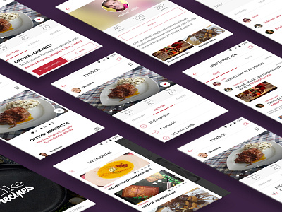 iLike Recipes Mobile App (WIP) application complexion cooking design food mobile recipes reduction ui ux