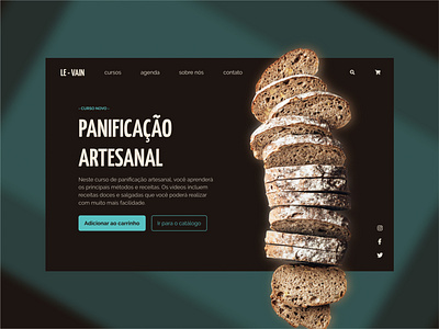 Landing Page - Bread Making Course design ui ux web webdesign