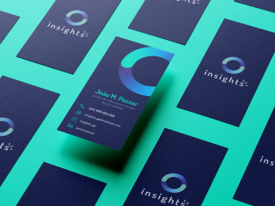 insights | visual identity branding businesscard design flat idea logo minimal startup tech vector