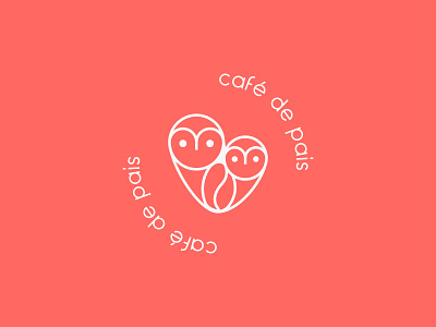 café de pais | visual identity branding café coffee coruja design ecommerce flat infantil kids logo minimal owl vector