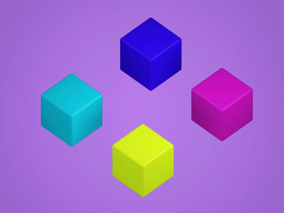 Colorful Gravity 3d c4d cinema4d daily motion graphics purple spheres