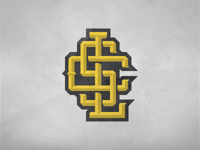LCS Monogram athletics gold logo monogram