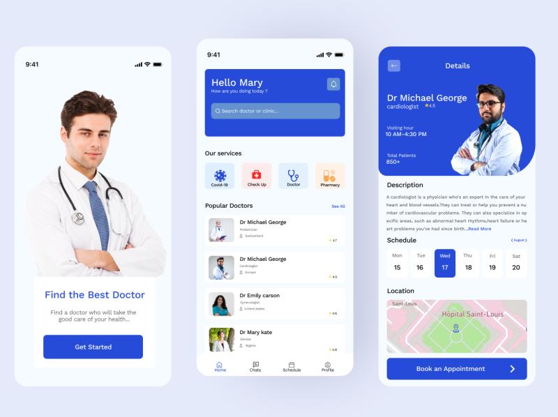 Health care - Mobile App by Elizabeth Ajayi on Dribbble