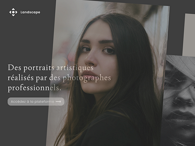 Landscape, une plateforme de photographes by Alexandre Jamme on Dribbble