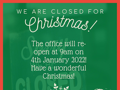 Closed for Christmas