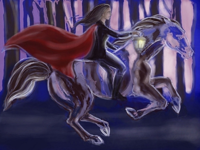 Inner Light animals fantastic beasts fantasy ghost horse illustration