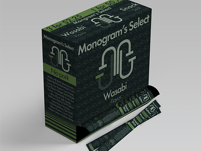 Monogram's Select Snack stick PDQ Design adobe branding graphic design illustrator jerky packaging packaging design photoshop print printing snack