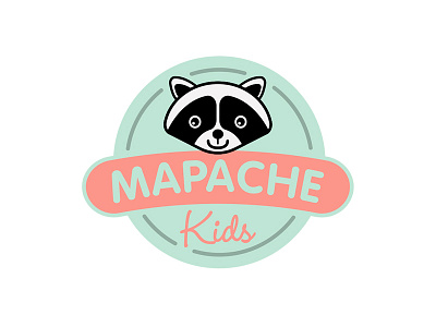Mapache Kids logo brand identity branding identity kids logo logotipo logotype marca