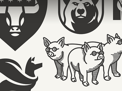 The first shot of the print animal branding character design illustration logo mascot minimal typography vector