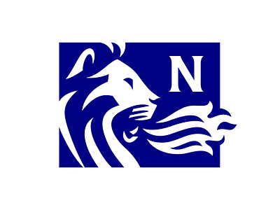 Noble Air and Heat Logo 1 animal branding character illustration lion lion logo logo mascot minimal symbol typography