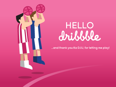 Hello dribbble dribbble hello thank you