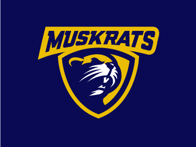 Muskrats Version 1 logos muskrats sport sports team