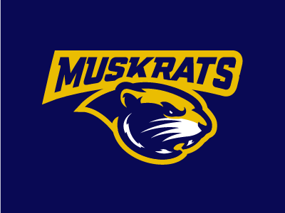 Muskrats Version 2 logo muskrats sports team