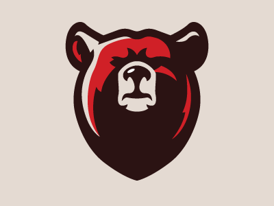 Bear animal bear logo minimal