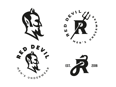 Red Devil design devil devils iconset lettering logo logoset red