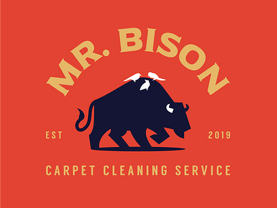 Mr. Bison animal bison branding character design illustration logo mark mascot negativespace symbol vector