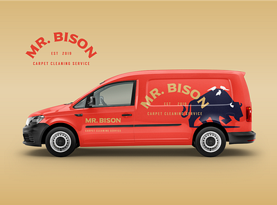 Mr Bison Branding animal branding character design illustration logo mascot mockup symbol typography vector