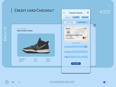 Daily UI, #002-Credit Card Checkout application branding credit card dailyui design designer e-commerce graphic design logo mobile shopping ui user interaction web web design