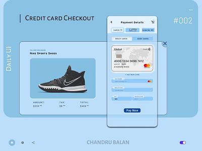 Daily UI, #002-Credit Card Checkout application branding credit card dailyui design designer e commerce graphic design logo mobile shopping ui user interaction web web design