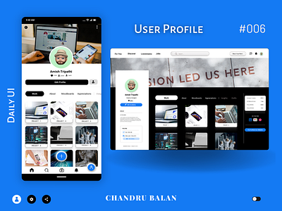 Daily UI, #006 - User Profile