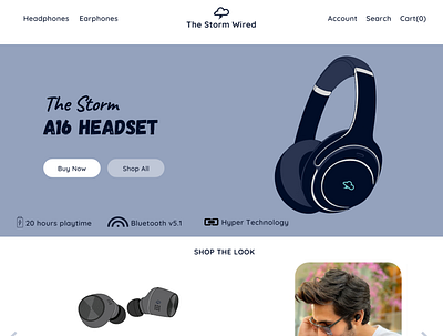 Product Website dribble e commerce electronic headphones headset landing page music product product design product website web design web page website