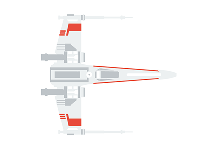 Star Wars X-Wing Starfighter art design force illustration illustrator nerd sci fi star wars starfighter vector vector graphic x wing