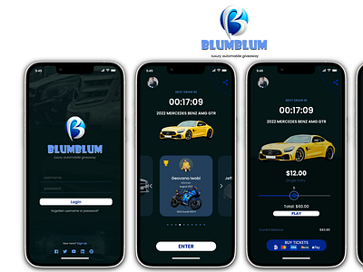 Blum Blum Car Giveaway (App UI)