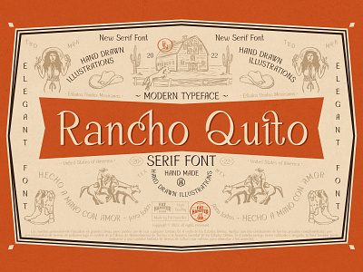 Rancho Quito elegant serif font