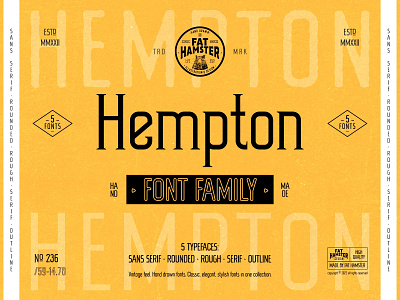 HEMPTON font family