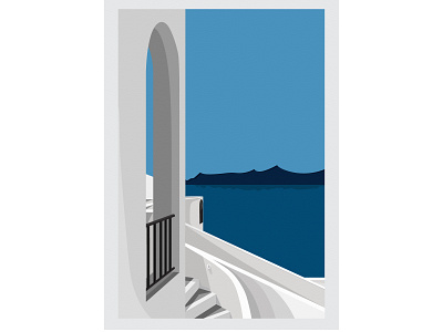 Santorini, Greece design graphic design illustration vector