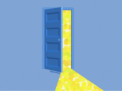 The open door design graphic design illustration vector