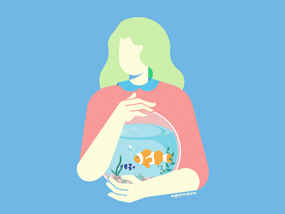 The fish tank design graphic design illustration vector