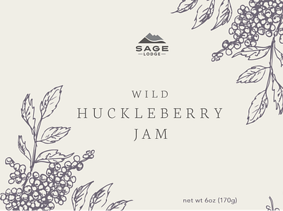 Huckleberry Jam huckleberry huckleberry jam jam jam label jelly label design montana