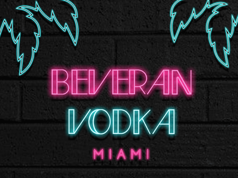 Beveran Vodka GIF florida gif miami miami vice neon neon sign vodka