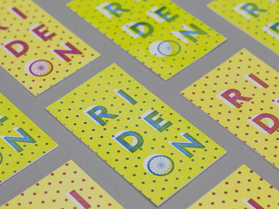 Letterpress Business Cards bicycle bike bike wheel business cards dots letterpress ride on wheel