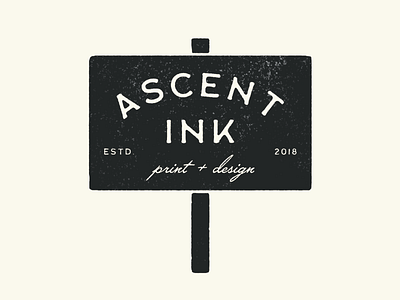 Ascent Ink ascent design elevation logo logo design sign