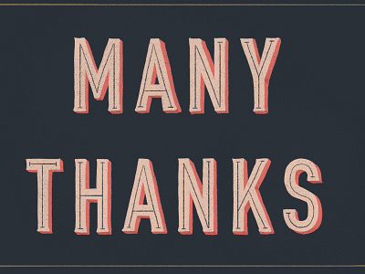 Many Thanks greetings handlettering many thanks thank you thank you card thank you typography thanks thankyou type typography