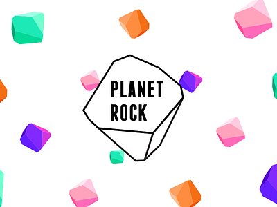 Planet Rock branding graphic design logo motion